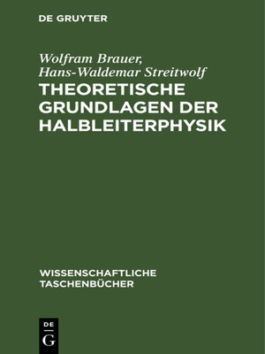 cover image of Theoretische Grundlagen der Halbleiterphysik